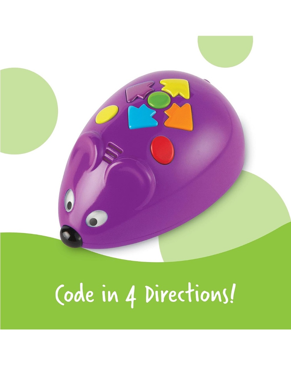 Learning Resources Code & Go Robot Mouse - Purple - STEM Coding Toy - Picture 3 of 9